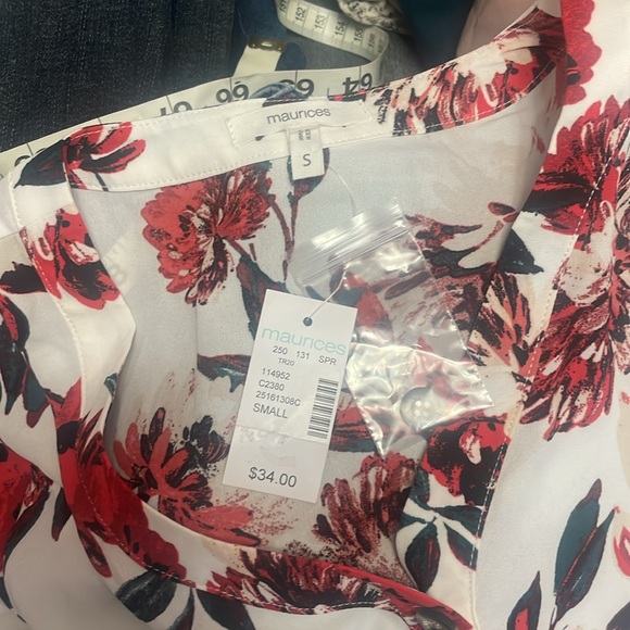 Maurice’s Floral Dress Shirt NWT - Picture 5 of 6